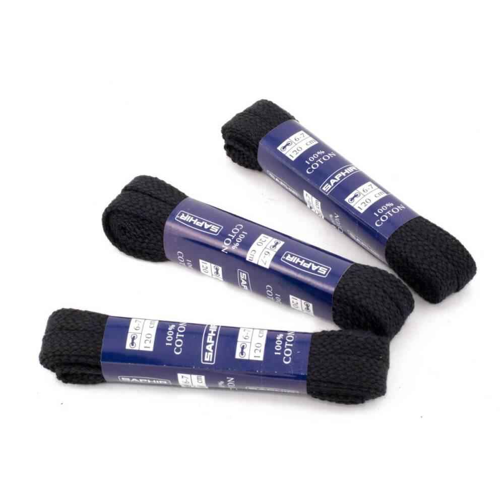 Saphir Beaute du Cuir Flat Wide Shoe Laces