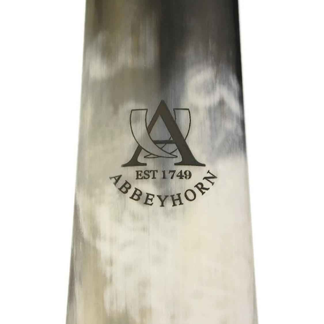 Abbeyhorn Flat Shoehorn 4" with Leather Thong - Gift Box Included