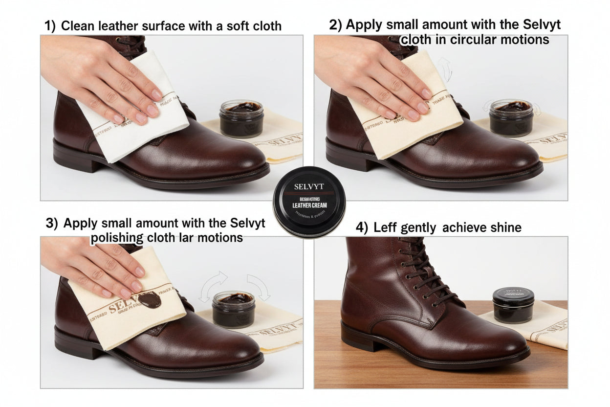 Selvyt Polishing Cloth + Cream Polish Combo Kit