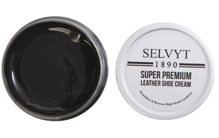 Selvyt 1890 Super Premium Leather Shoe Cream, Jar Brush and Cloth