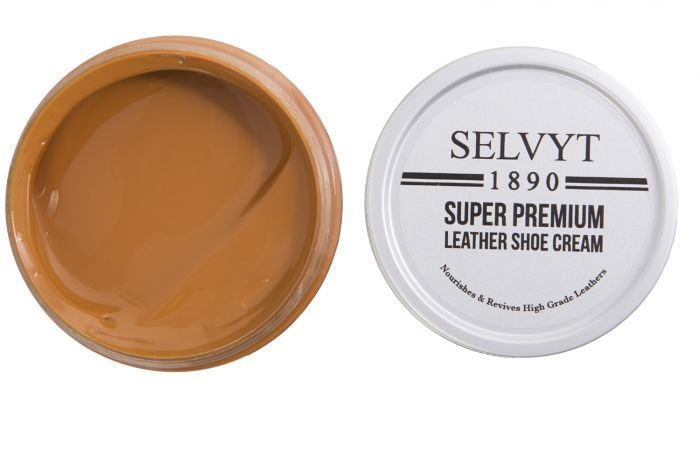 Selvyt 1890 Super Premium Leather Shoe Cream, Jar Brush and Cloth