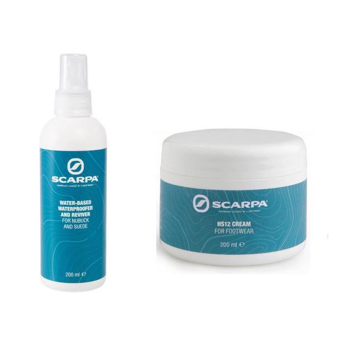 Scarpa HS12 Cream for Footwear 200ml and Scarpa Waterproofer