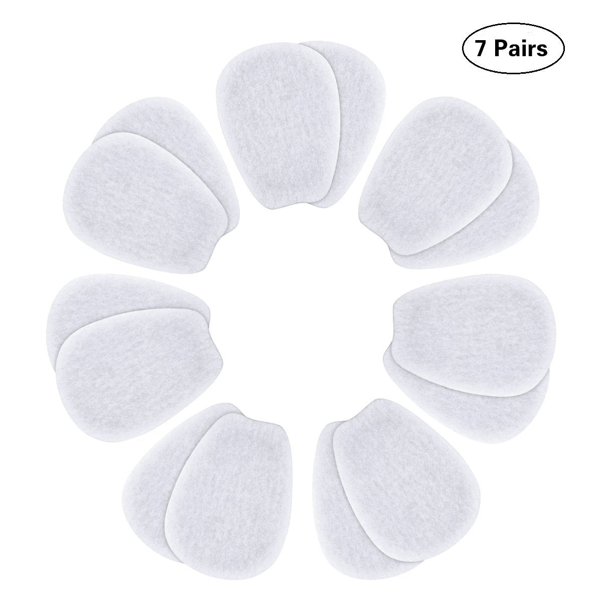 7 Pairs of Self-Adhesive Felt Tongue Cushion Pads
