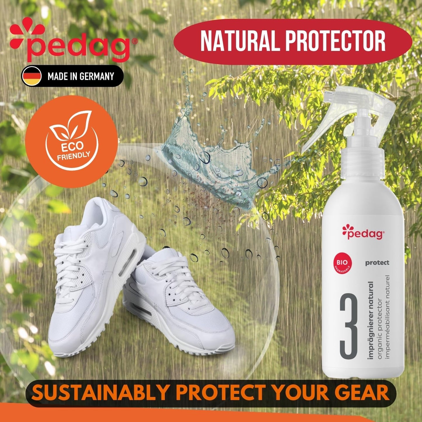 Pedag ECO-Line No.3 Organic Protector 220ml Waterproof Shoe Spray