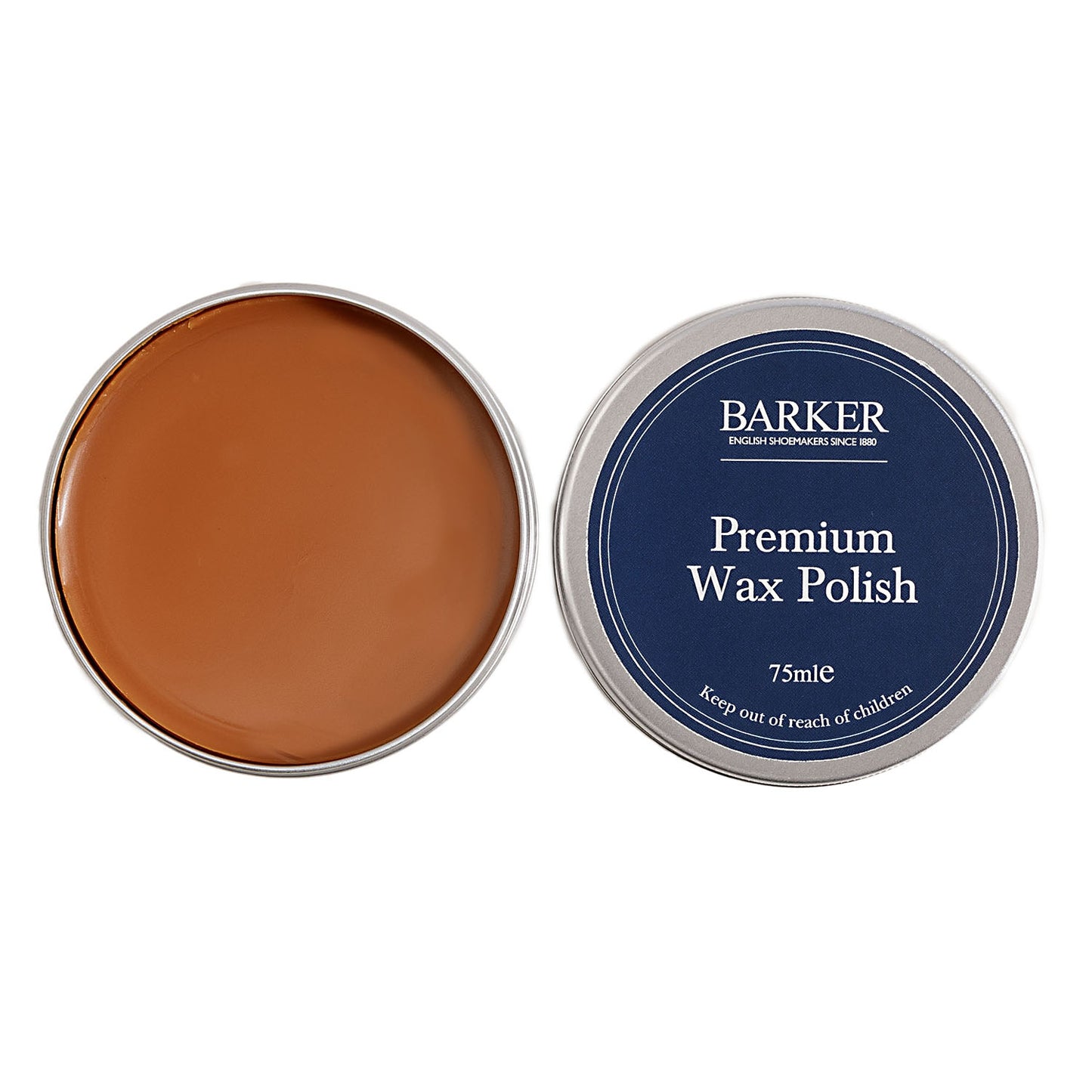 Barker Premium Wax Polish 75ml Restores, Nourishes & Enhances Leather Shoes