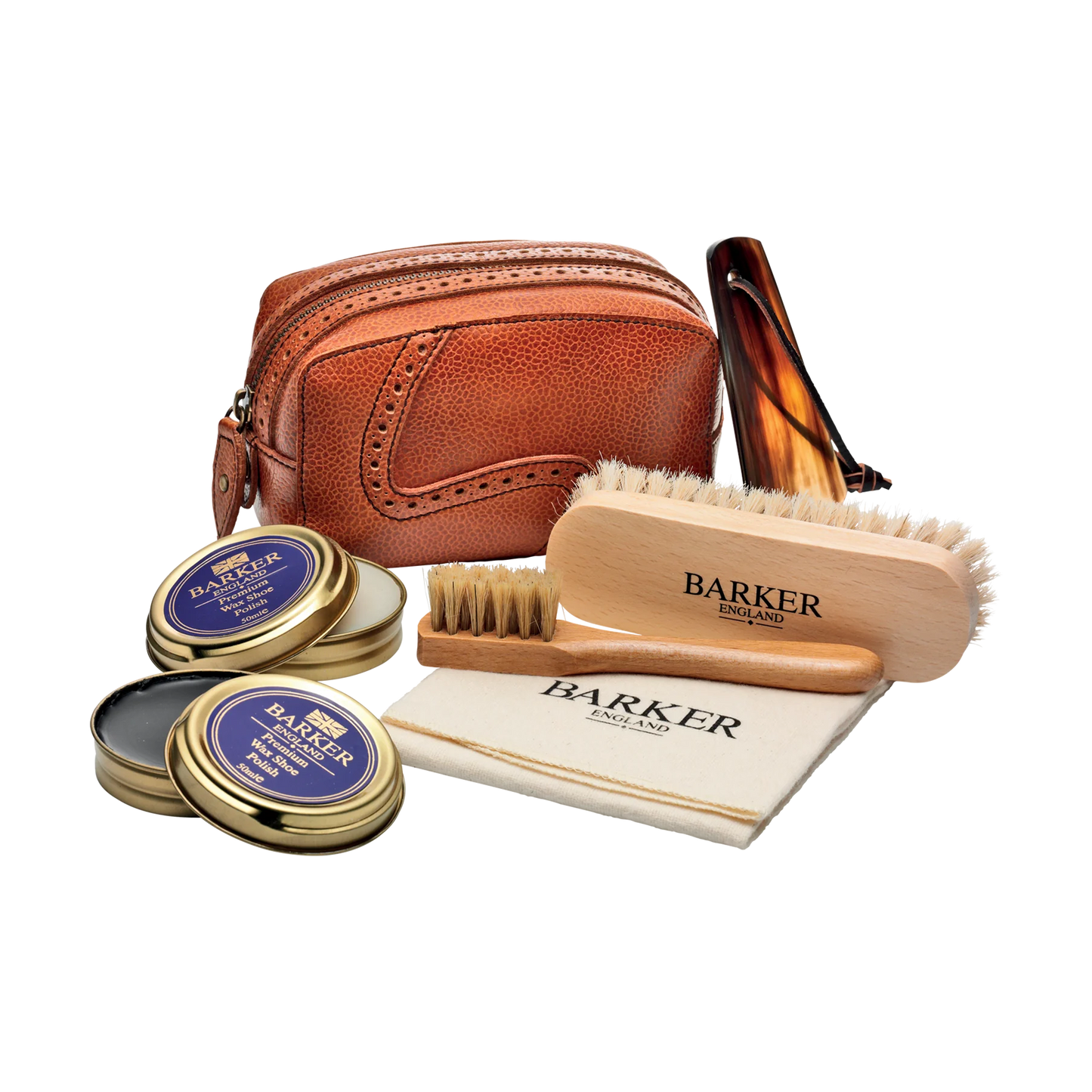 Barker Shoe Care Kit Leather Case Shoe Care Kit