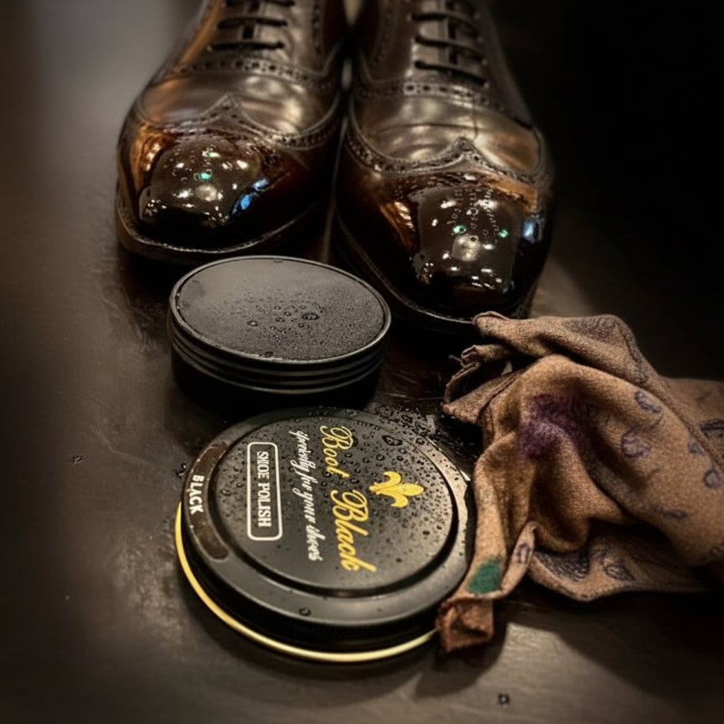 Boot Black Wax Shoe Polish 50ml