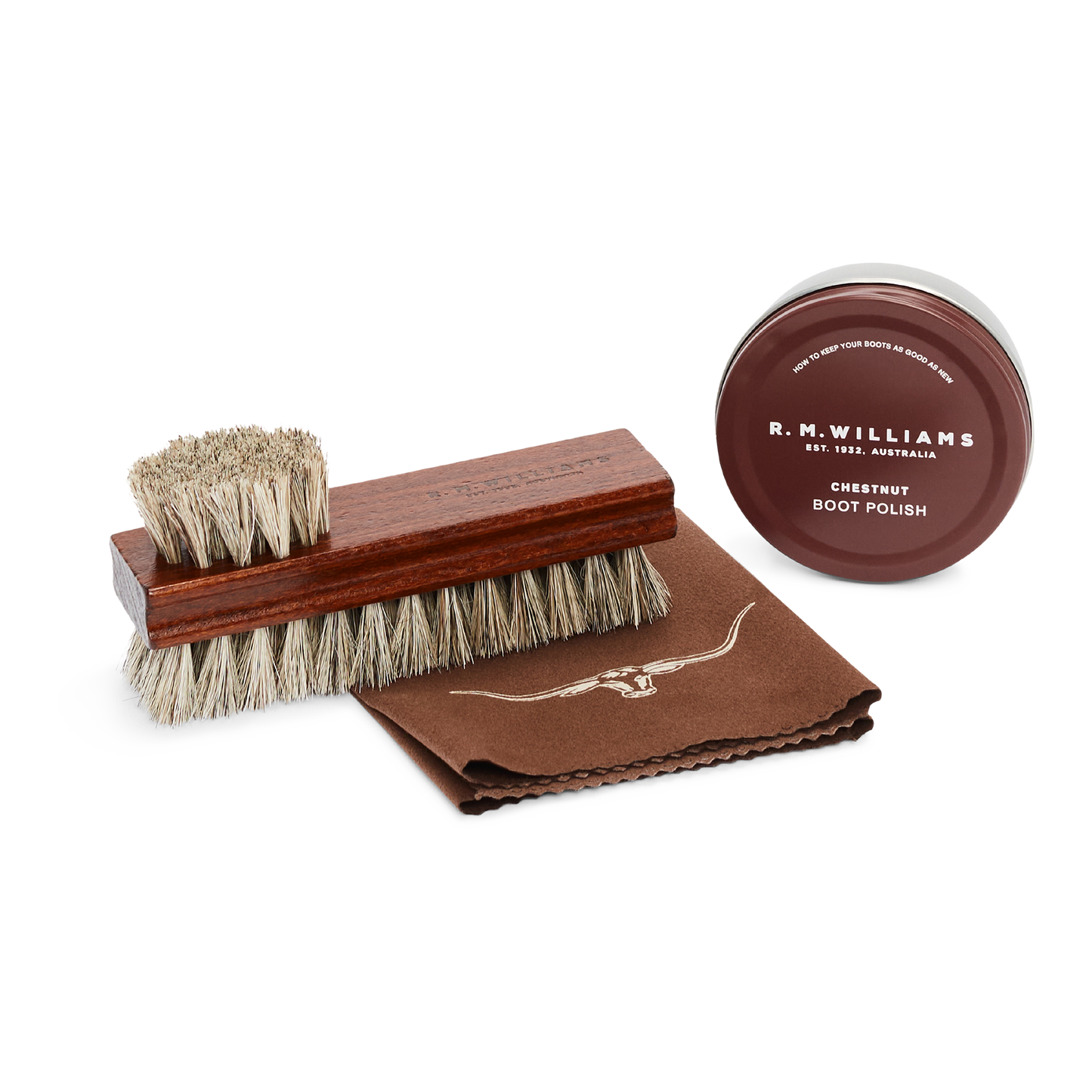 R.M.Williams Mini Travel Care Kit Leather Bag