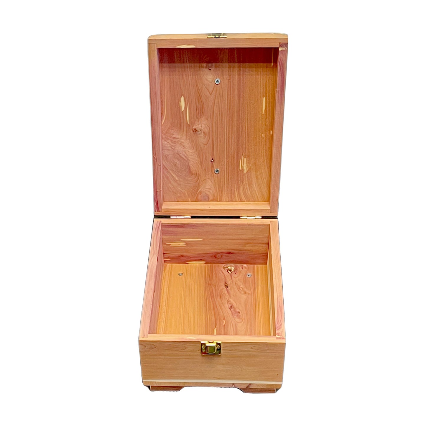 Cedarwood Valet Box with Feet and Shoe Rest