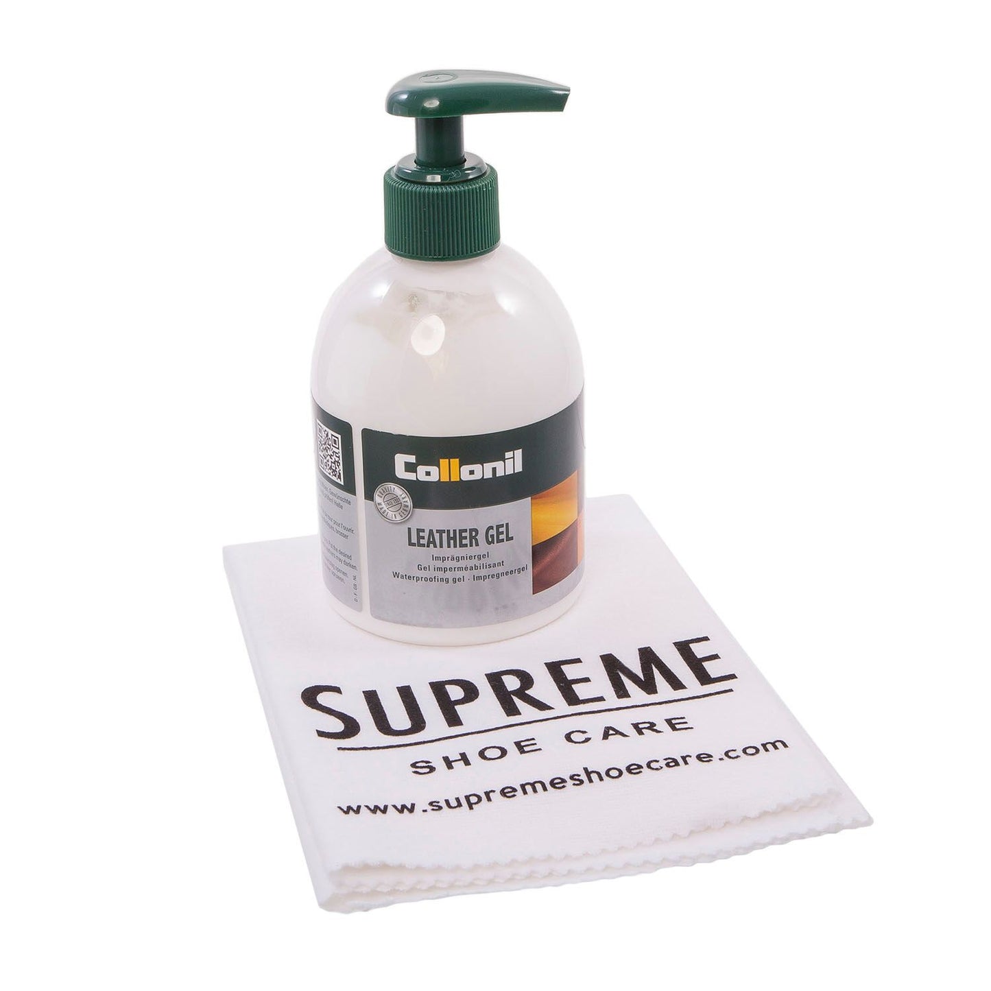 Collonil Leather Gel 230ml Pump + Free Cloth