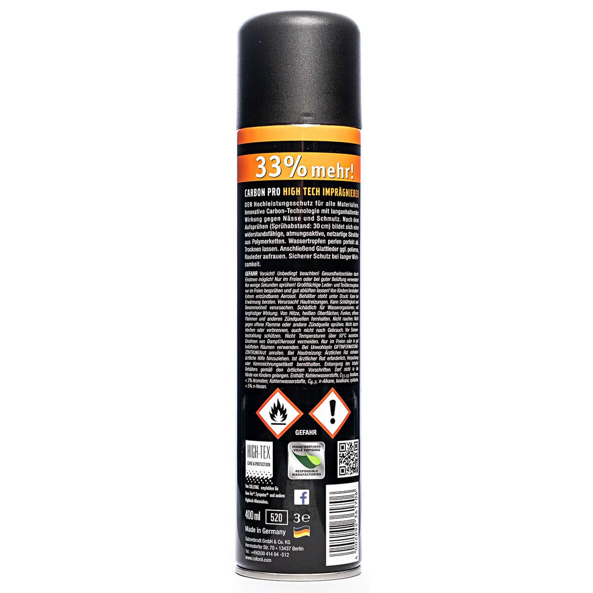 Collonil Carbon Pro Waterproofing Spray 400ml - 3 Pack