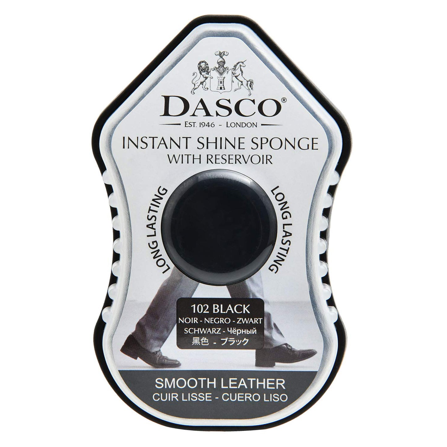 Dasco Instant Shine Sponge with Polish Reservoir - Black