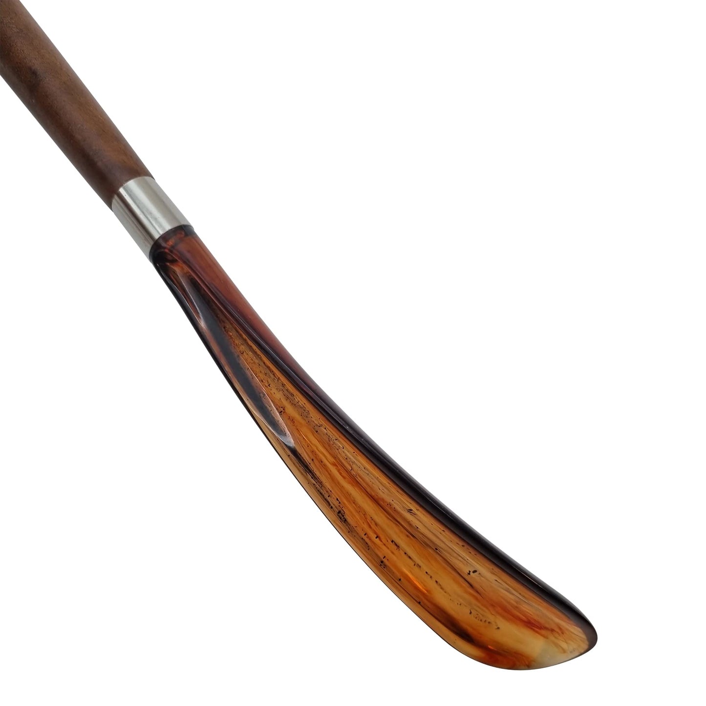 Decorative Hand-Shaped Shoe Horn with Leather Stem