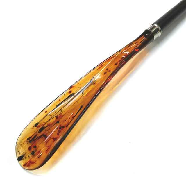 Decorative Golf Ball Shoe Horn with Leather Stem