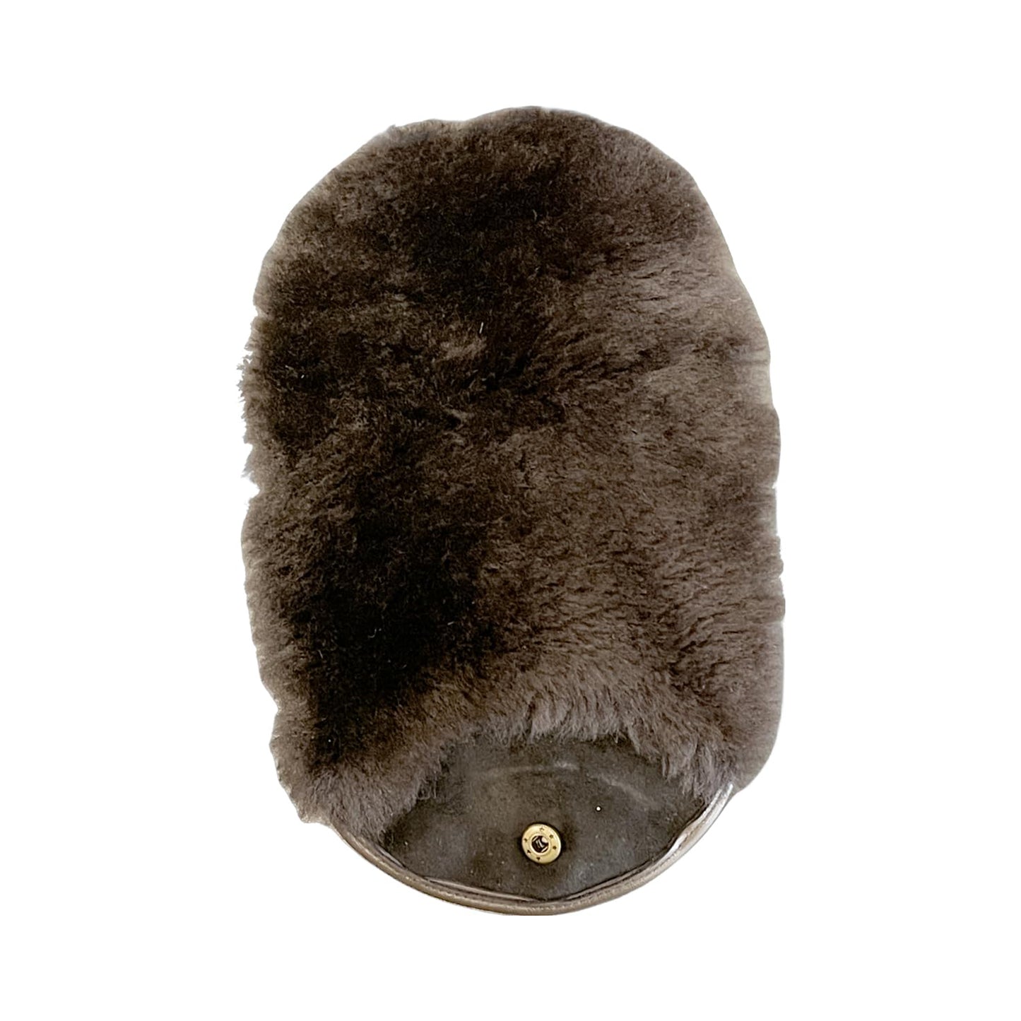Deluxe Sheepskin Polishing Mitt Dark Brown