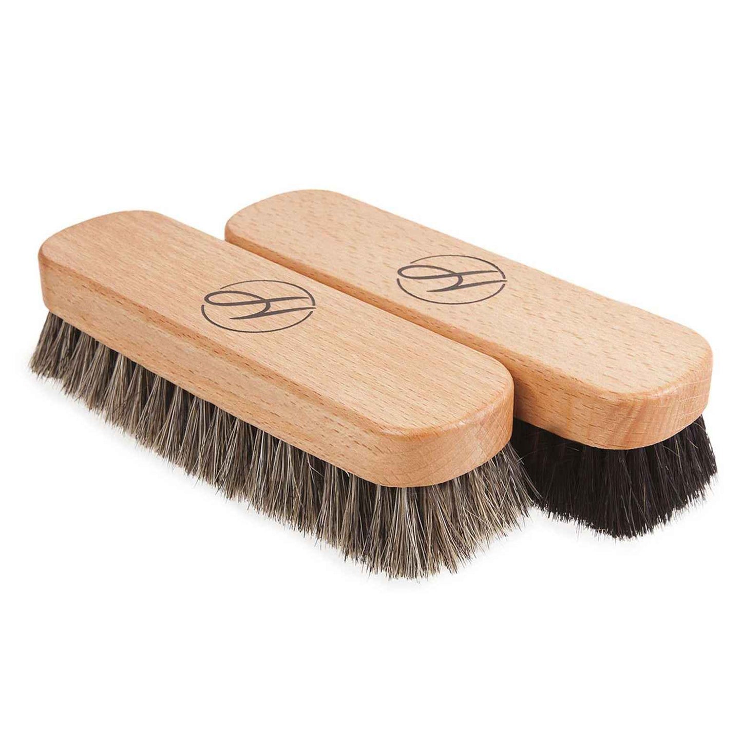 H by Hudson Med Horse Hair Brushes 1 Set Black Natural