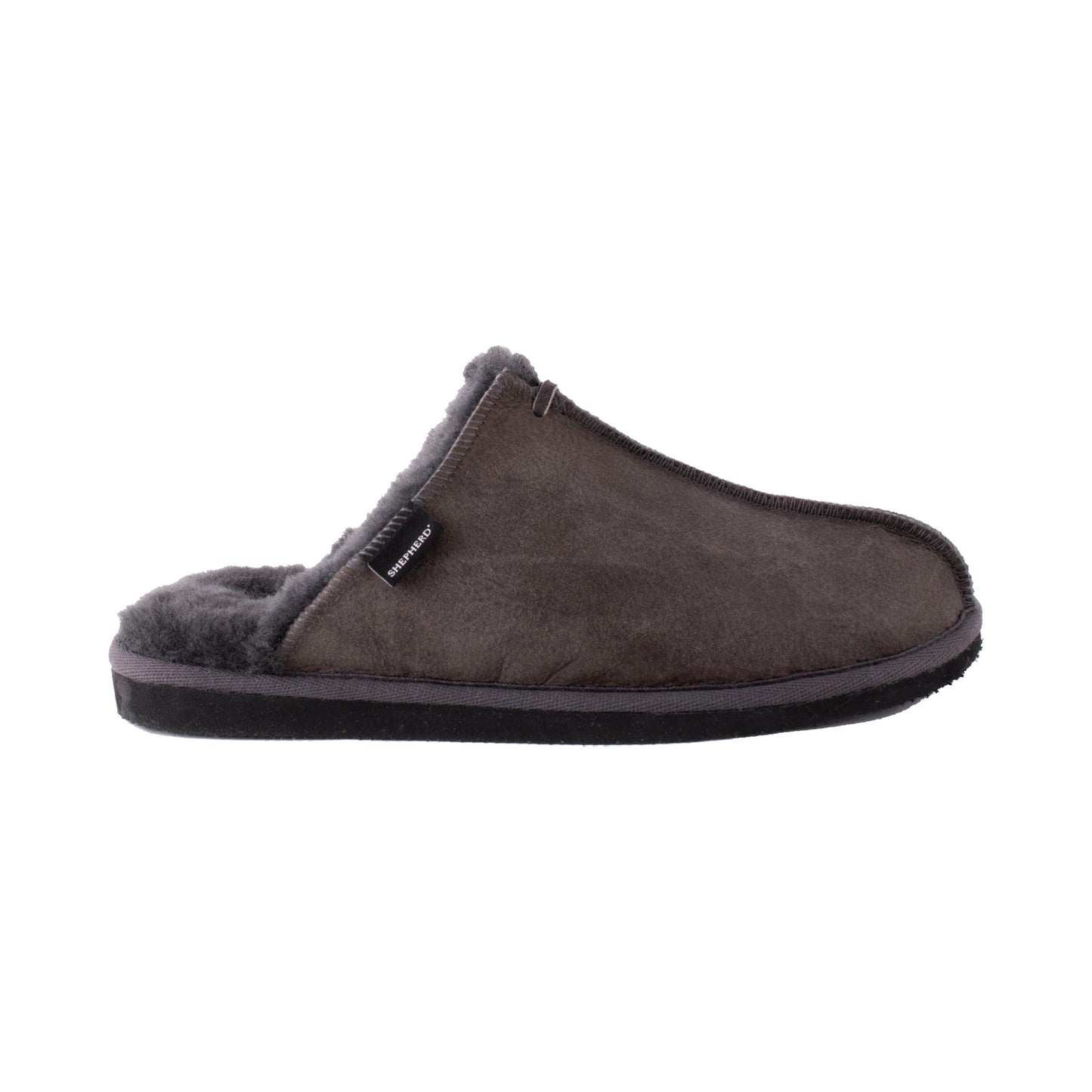 Shepherd of Sweden Hugo Sheepskin Slippers Asphalt