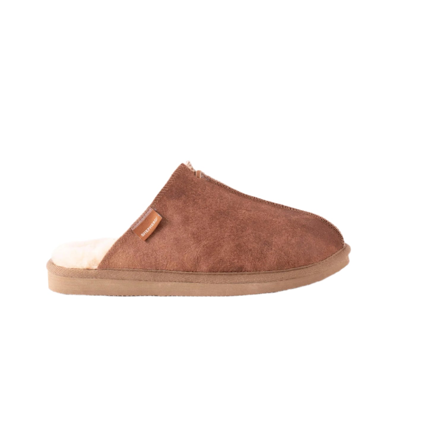 Shepherd of Sweden Karla Sheepskin Slippers Antique Cognac
