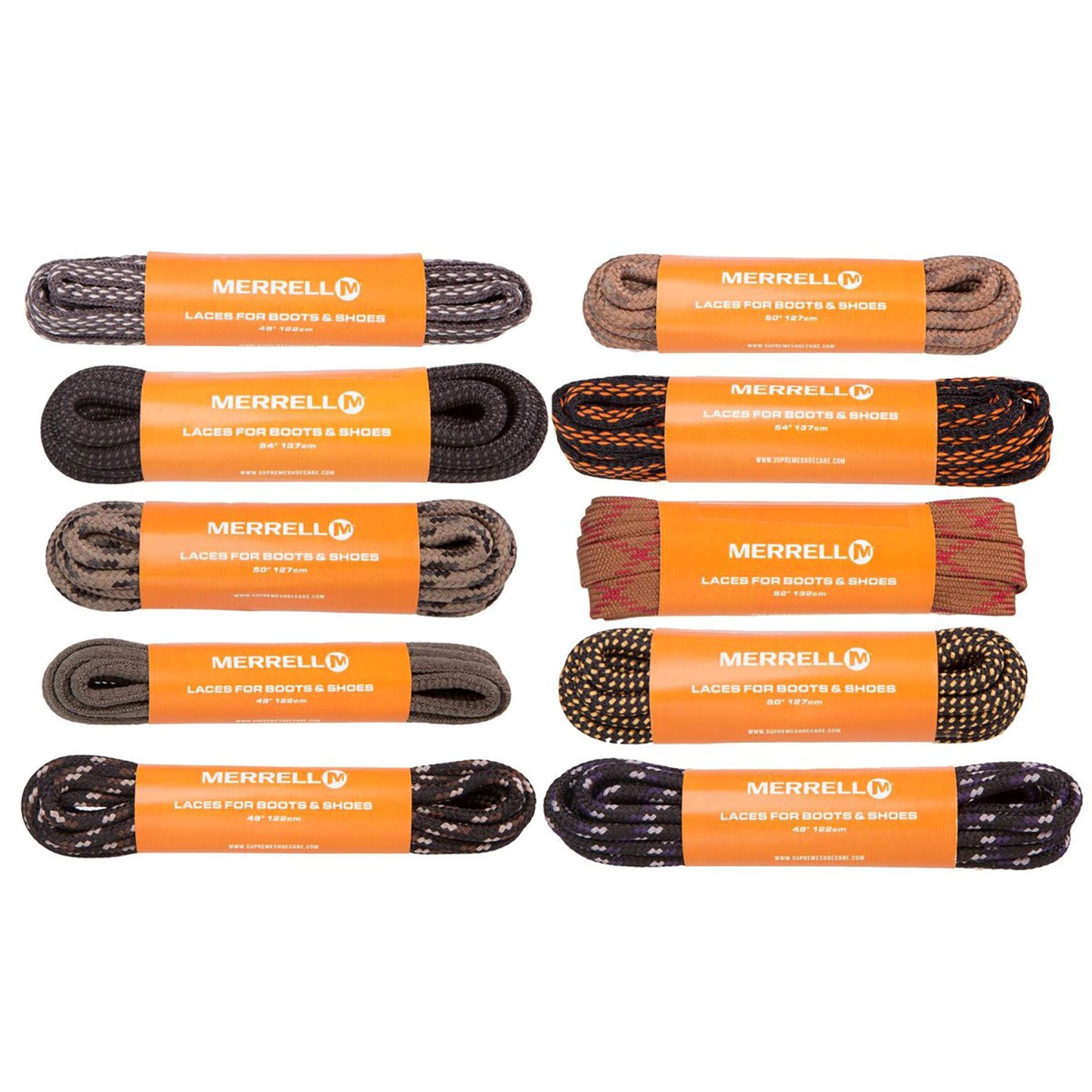 Merrell Replacement Laces Genuine & Hardwearing for Boots & Shoes