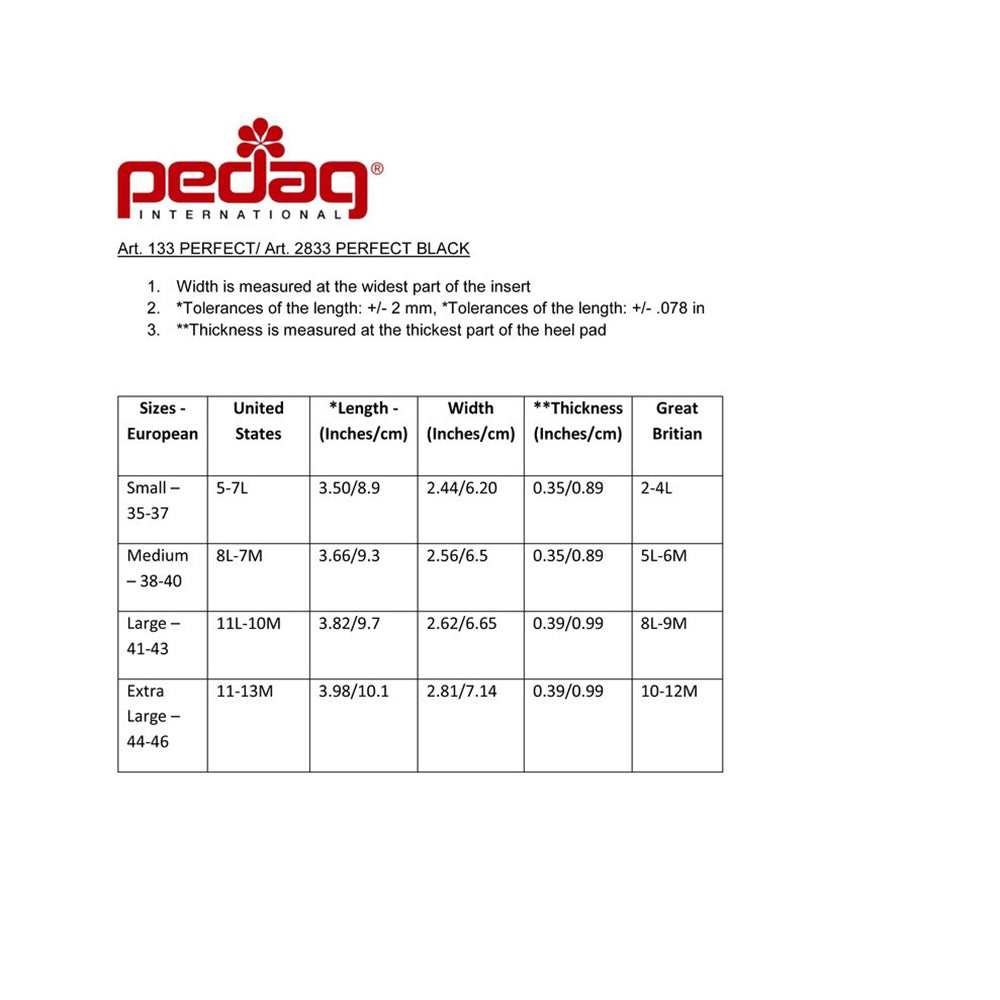 Pedag Perfekt Soft Heel Pad for shoes/boots