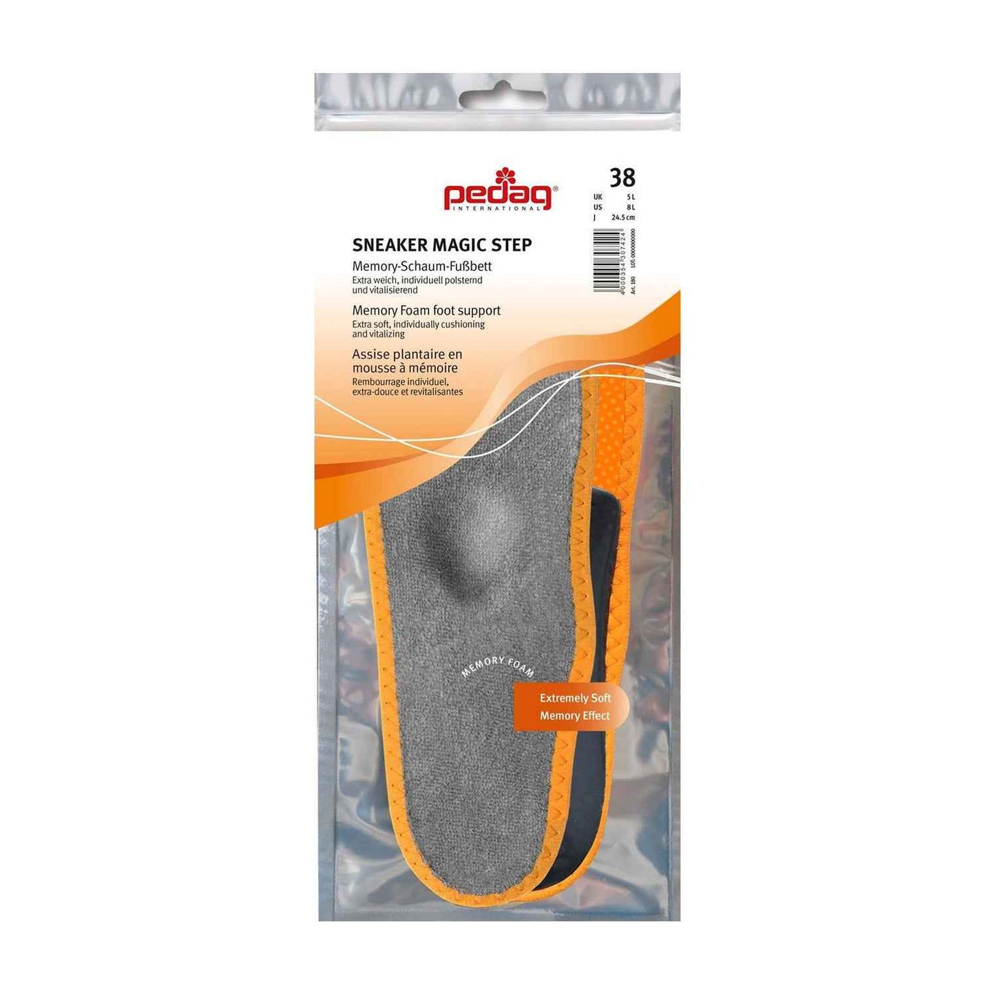 Pedag Sneaker Magic Step extra soft memory foam Sneaker Trainer insole