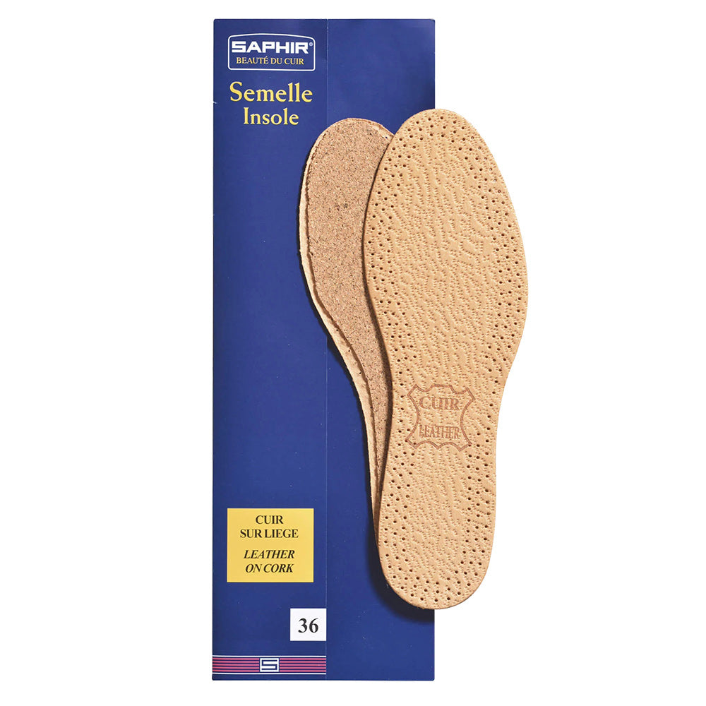 Saphir Semelle Leather & Cork Insoles