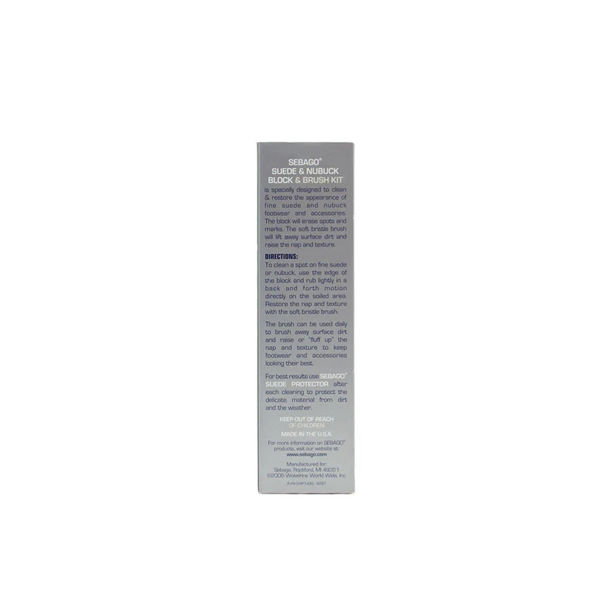 Sebago Suede & Nubuck Cleaning Block & Brush Kit