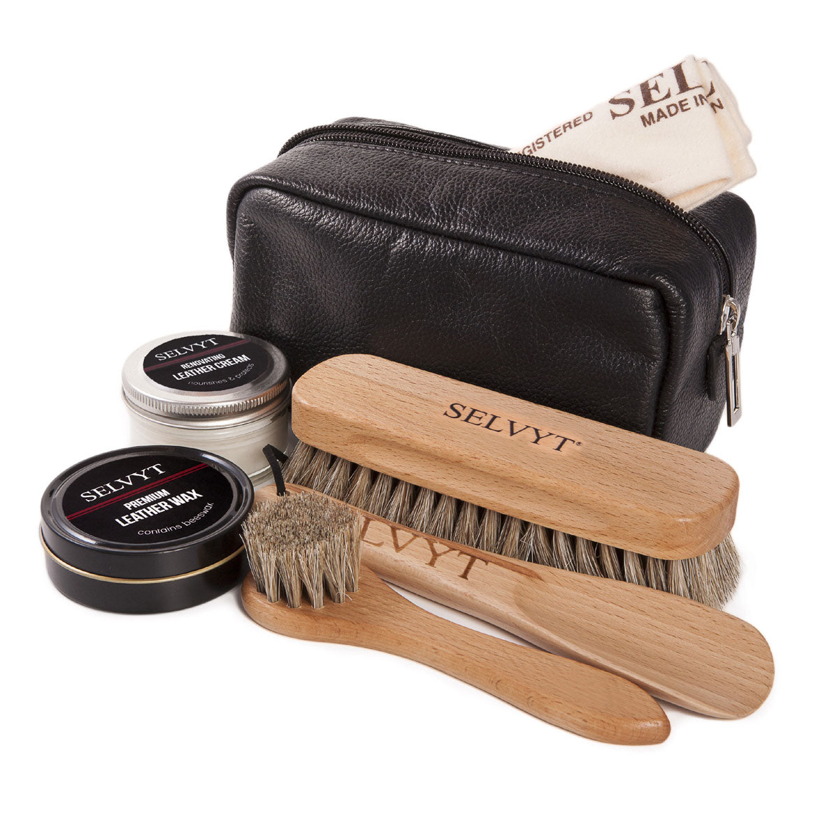 Selvyt Luxury Shoe Care Kit Boots and Shoes