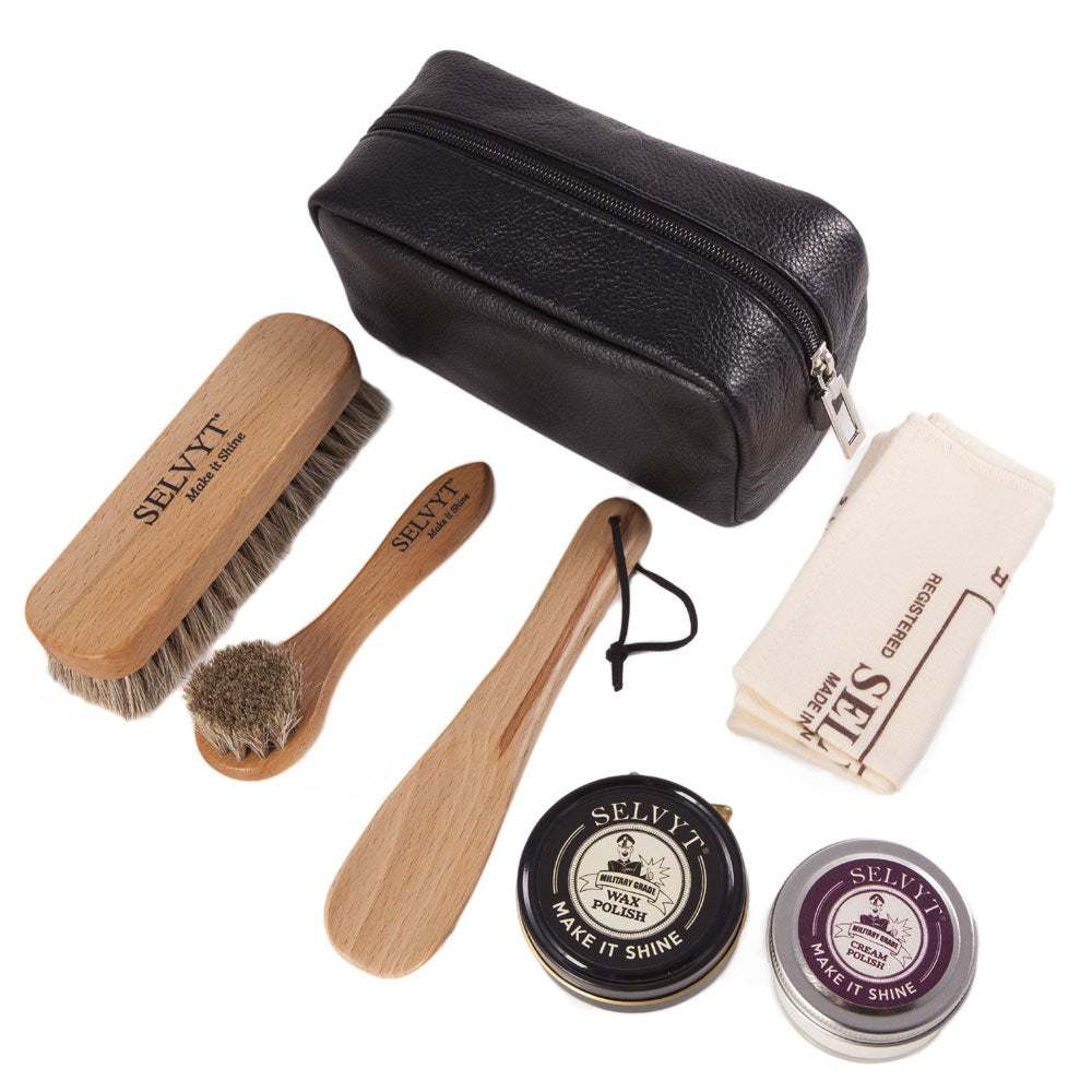 Selvyt Luxury Shoe Care Kit Boots and Shoes