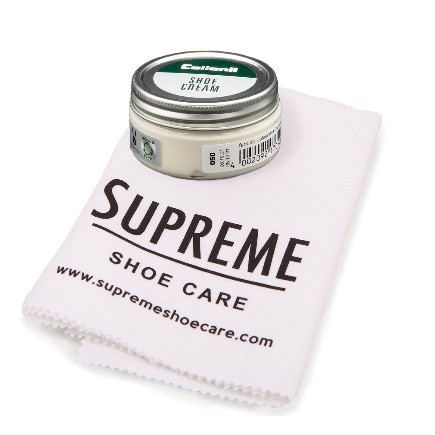 Collonil Shoe Cream Polish 60ml and Supreme Cloth