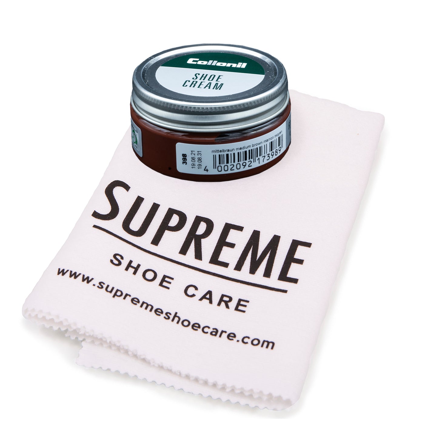 Collonil Shoe Cream Polish 60ml and Supreme Cloth
