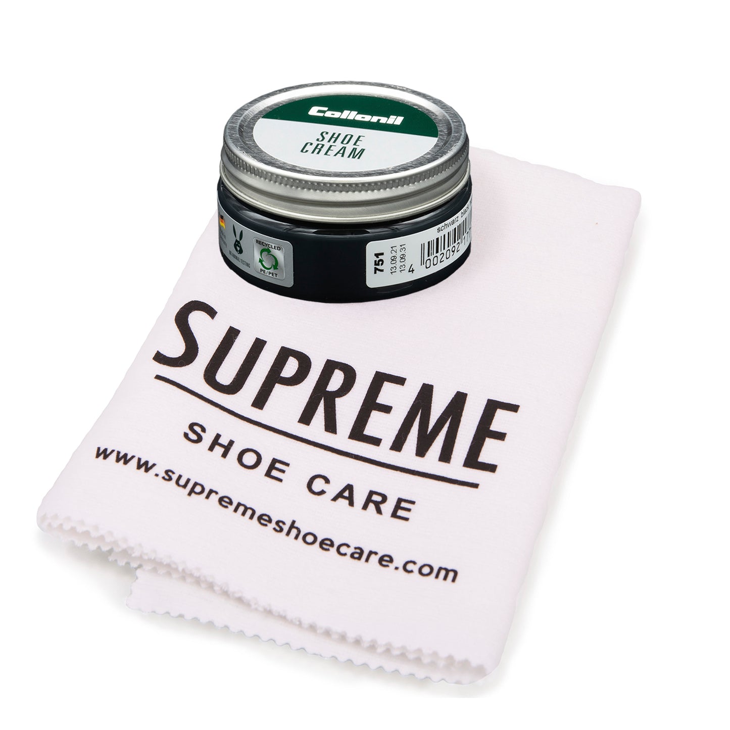 Collonil Shoe Cream Polish 60ml and Supreme Cloth