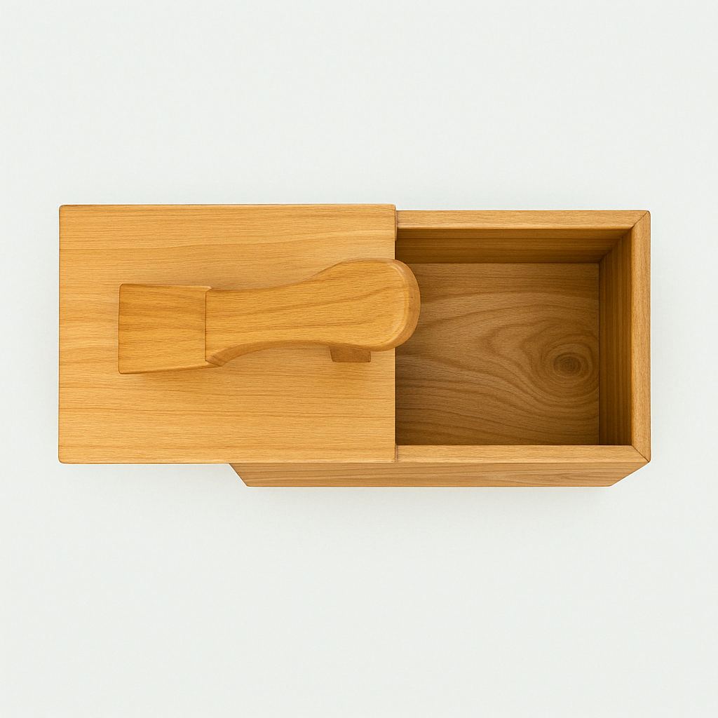 Small Footrest Cedar Wood Valet Box
