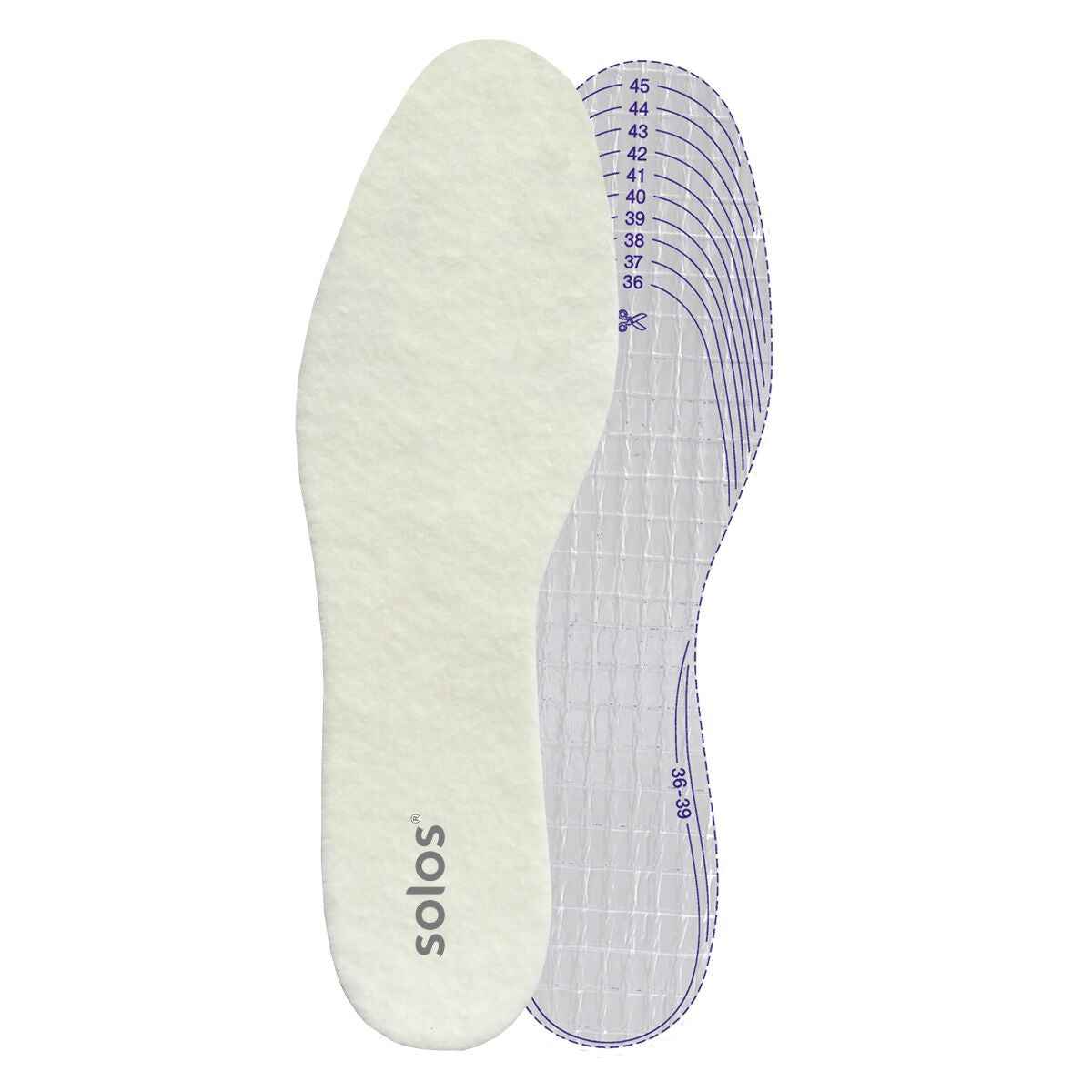 Solos Thermal Winter Insole One Size Fits All Keep Feet Warm