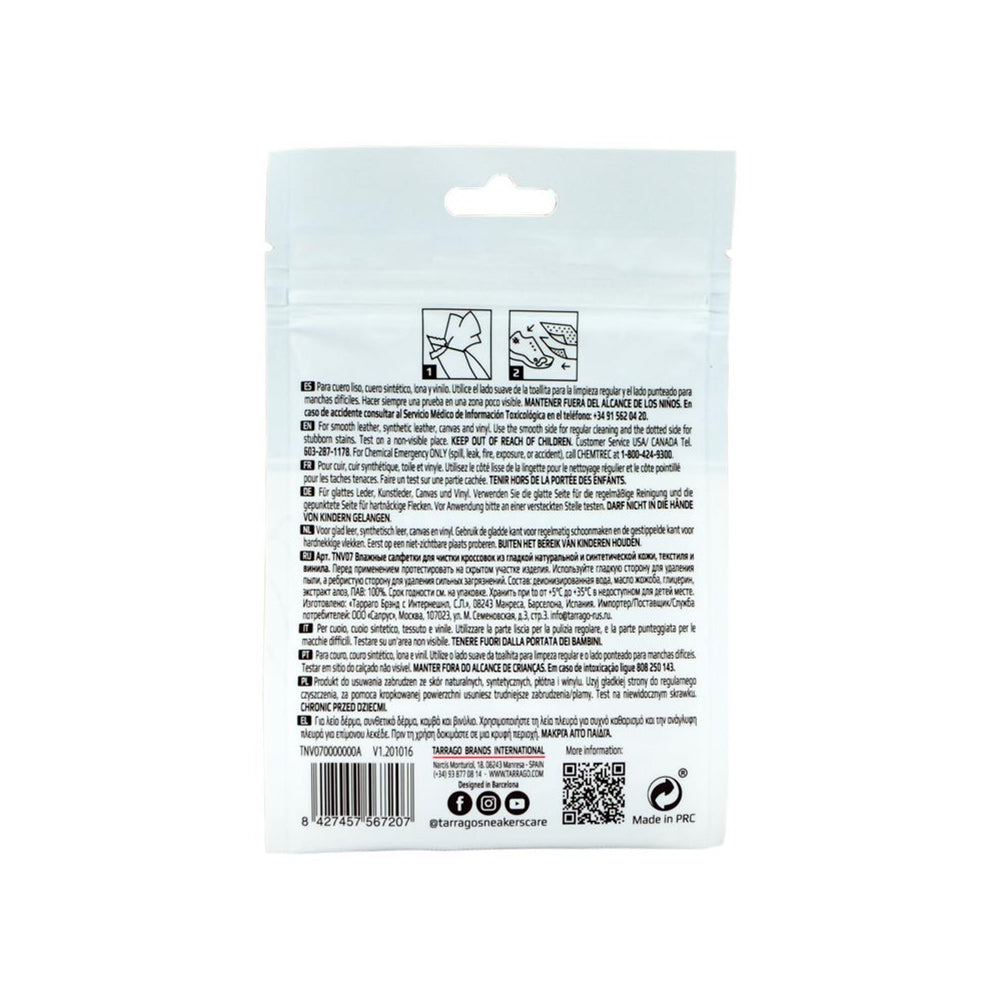 Tarrago Sneakers & Cap Wipes Quick Cleaning