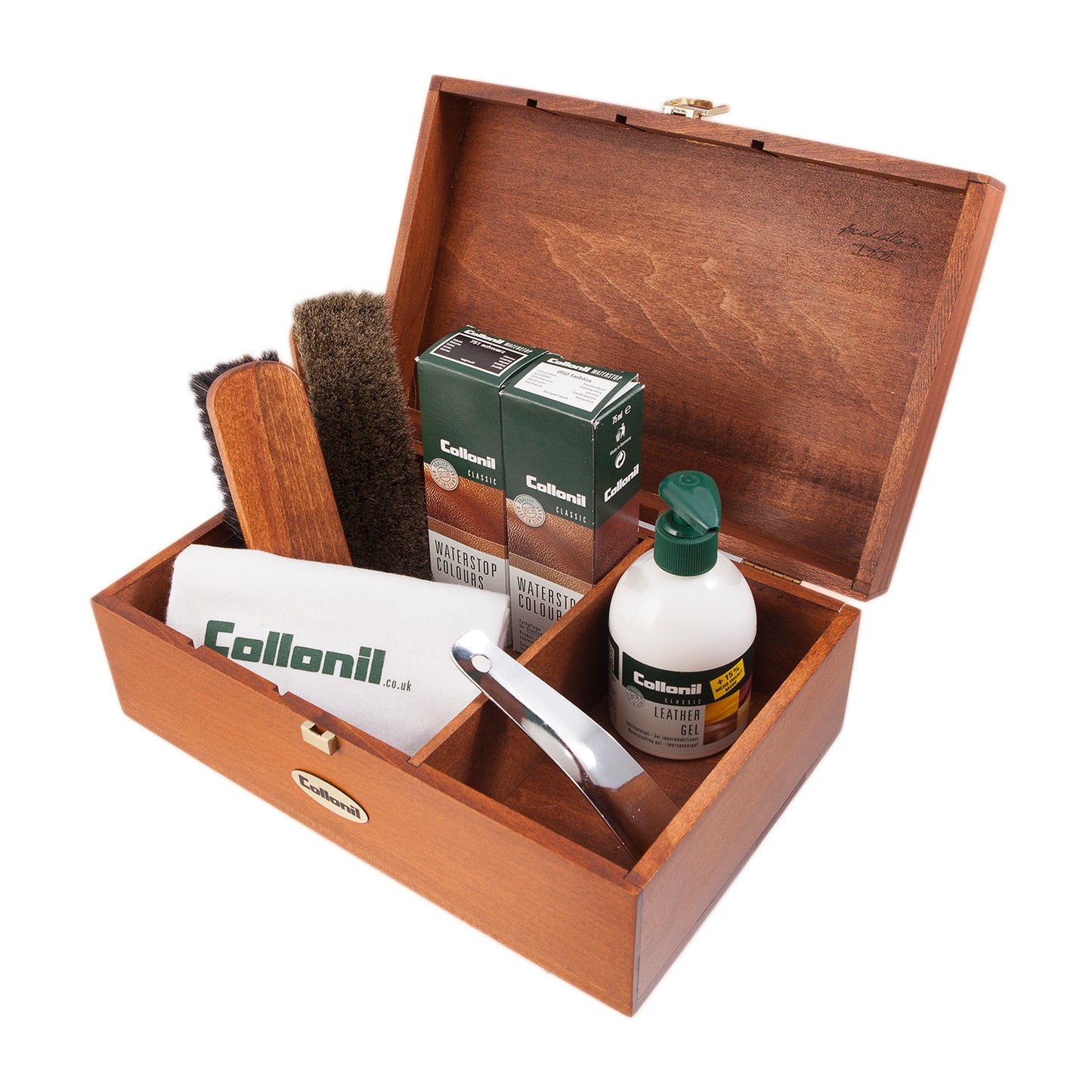 Collonil Luxury Wooden Valet Box for Leather Goods
