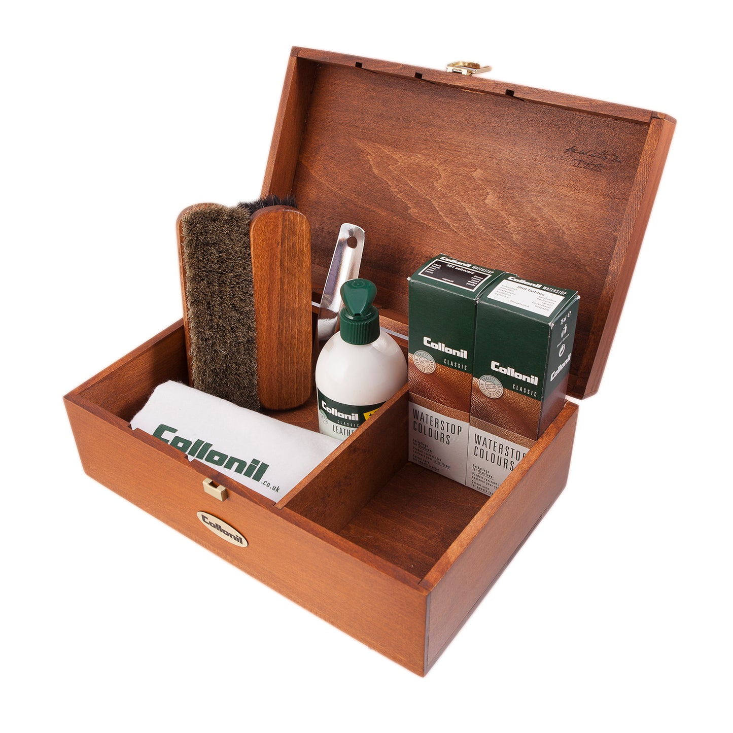 Collonil Luxury Wooden Valet Box for Leather Goods