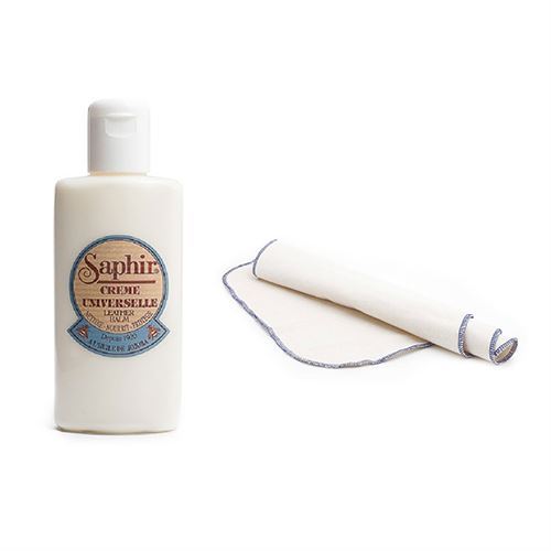 Saphir Creme Universelle Leather Balm and Polishing Cloth