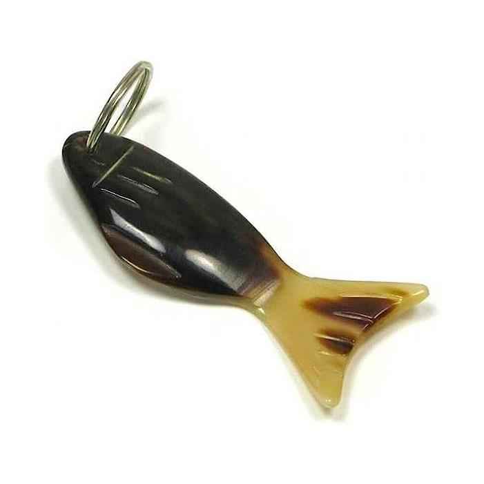 Abbeyhorn Oxhorn Fish Keyring - Handcrafted Unique Gift for Nature Lovers