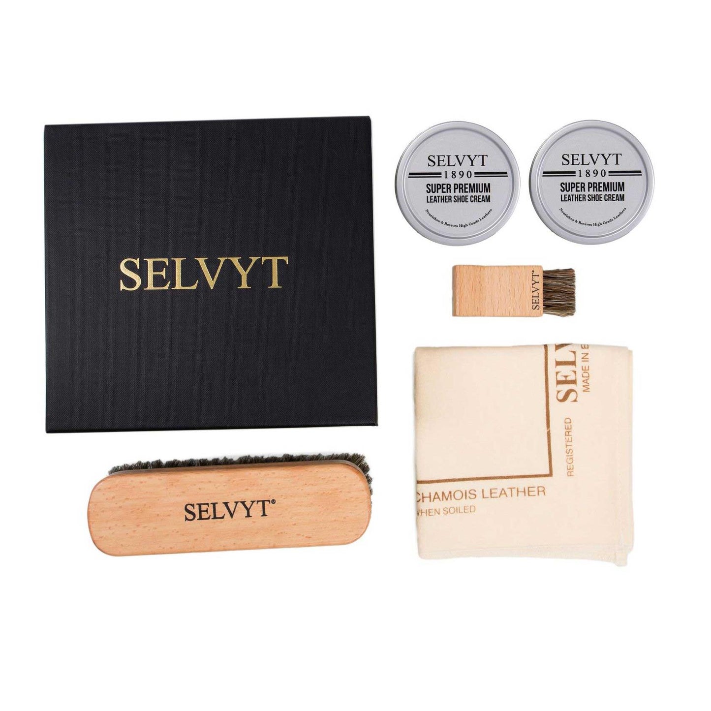 Selvyt 1890 SET W Shoe Care Kit Gift Box