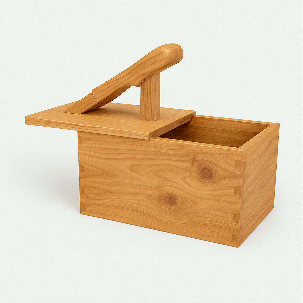 Small Footrest Cedar Wood Valet Box