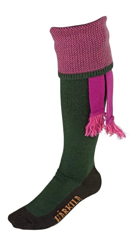 Harkila Sporting Estate Socks Bottle Green/Pink