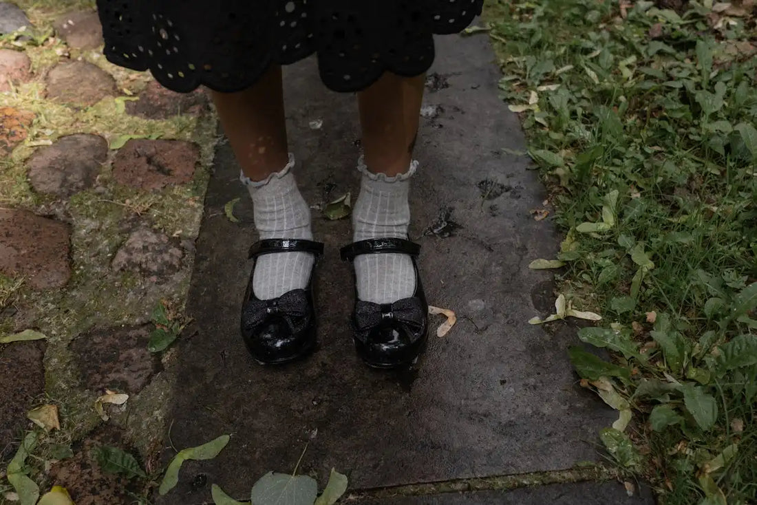Scuffed School Shoes