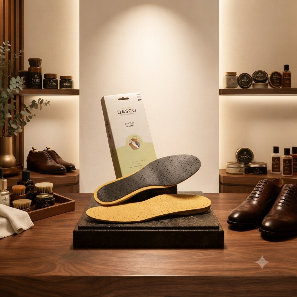Dasco Leather Insoles - Textured Comfort for All-Day Support