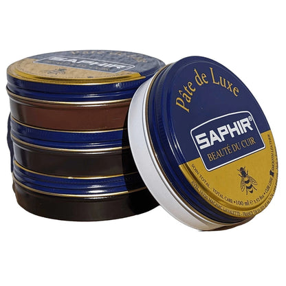 Saphir Wax Polish Pâte de Luxe 100 ml | High-Shine for Smooth Leather
