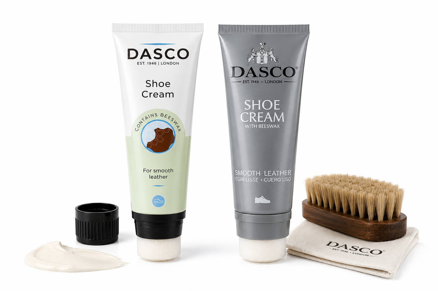 Dasco Shoe Cream 75ml Tube with Applicator