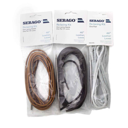 Sebago Leather Laces – 46” Square-Cut Replacement