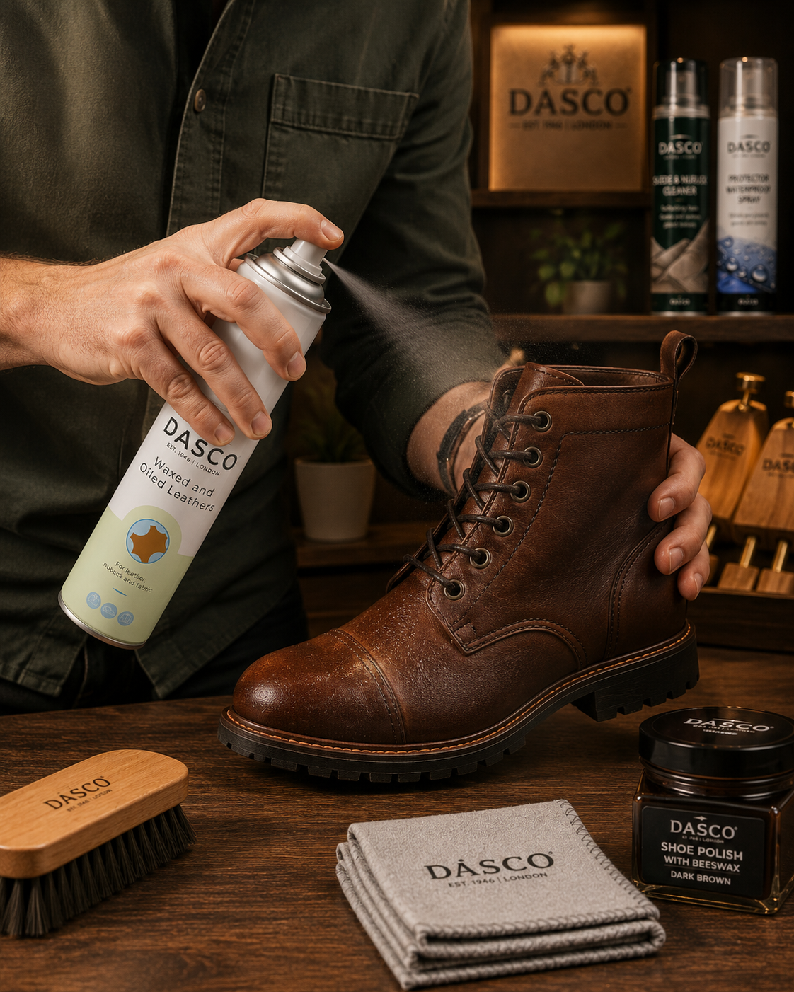 Dasco Waxed & Oiled Leather Spray 200ml