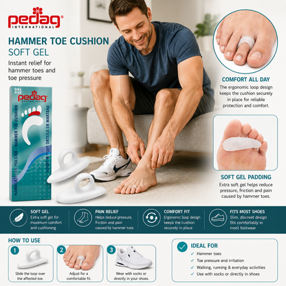 Pedag Hammer Toe Cushion Soft Gel Support