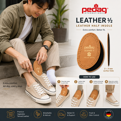 Pedag Leather Half Insoles Forefoot Cushioning Pad
